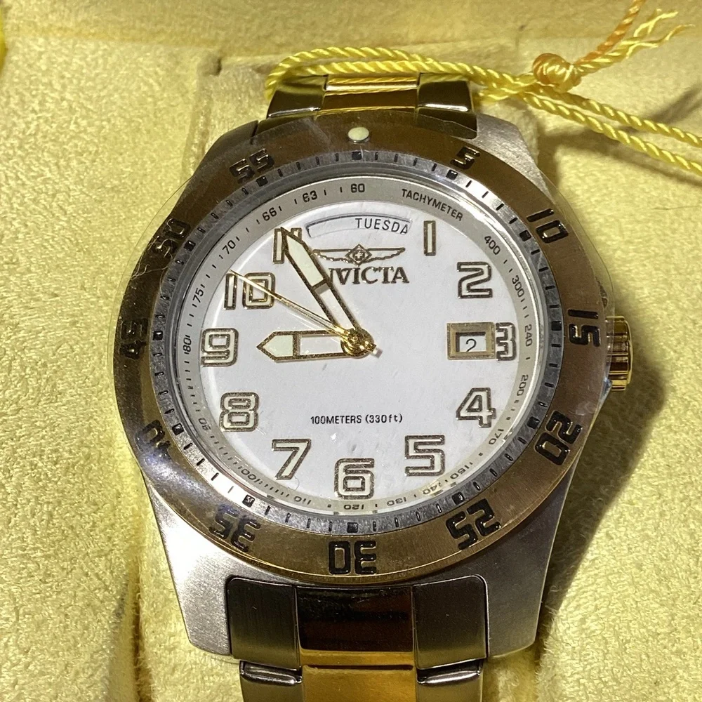 Invicta Specialty Men 44mm Stainless Steel Gold Model 6693 - Quartz Men's Watch